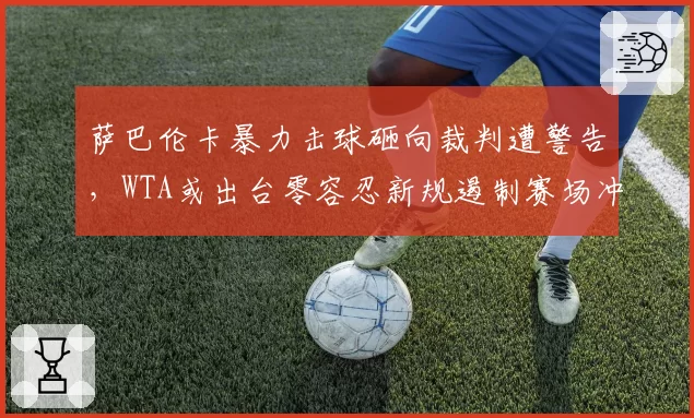 萨巴伦卡暴力击球砸向裁判遭警告，WTA或出台零容忍新规遏制赛场冲突